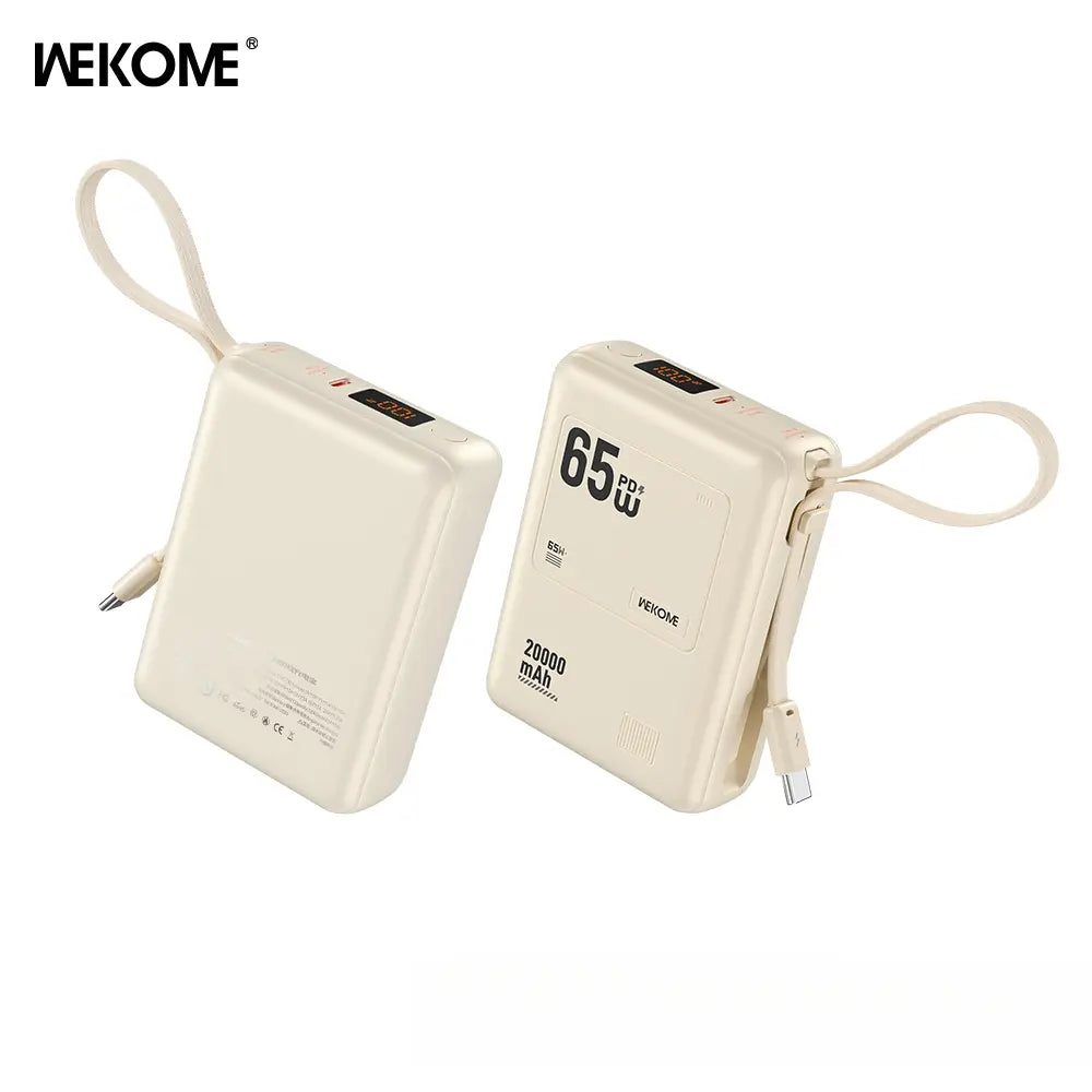 20000Mah Mini Portable Charger Power Bank for Phone.65W Super Fast Charger with 2-In/Output and Digital Display, Lightweight and Compact.Holiday Gifts