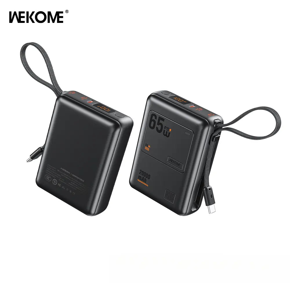 20000Mah Mini Portable Charger Power Bank for Phone.65W Super Fast Charger with 2-In/Output and Digital Display, Lightweight and Compact.Holiday Gifts