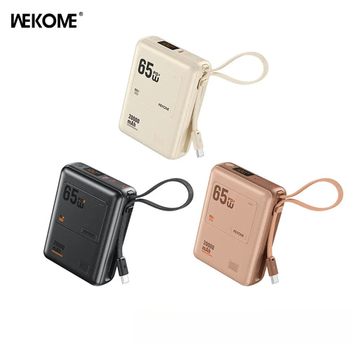 20000Mah Mini Portable Charger Power Bank for Phone.65W Super Fast Charger with 2-In/Output and Digital Display, Lightweight and Compact.Holiday Gifts