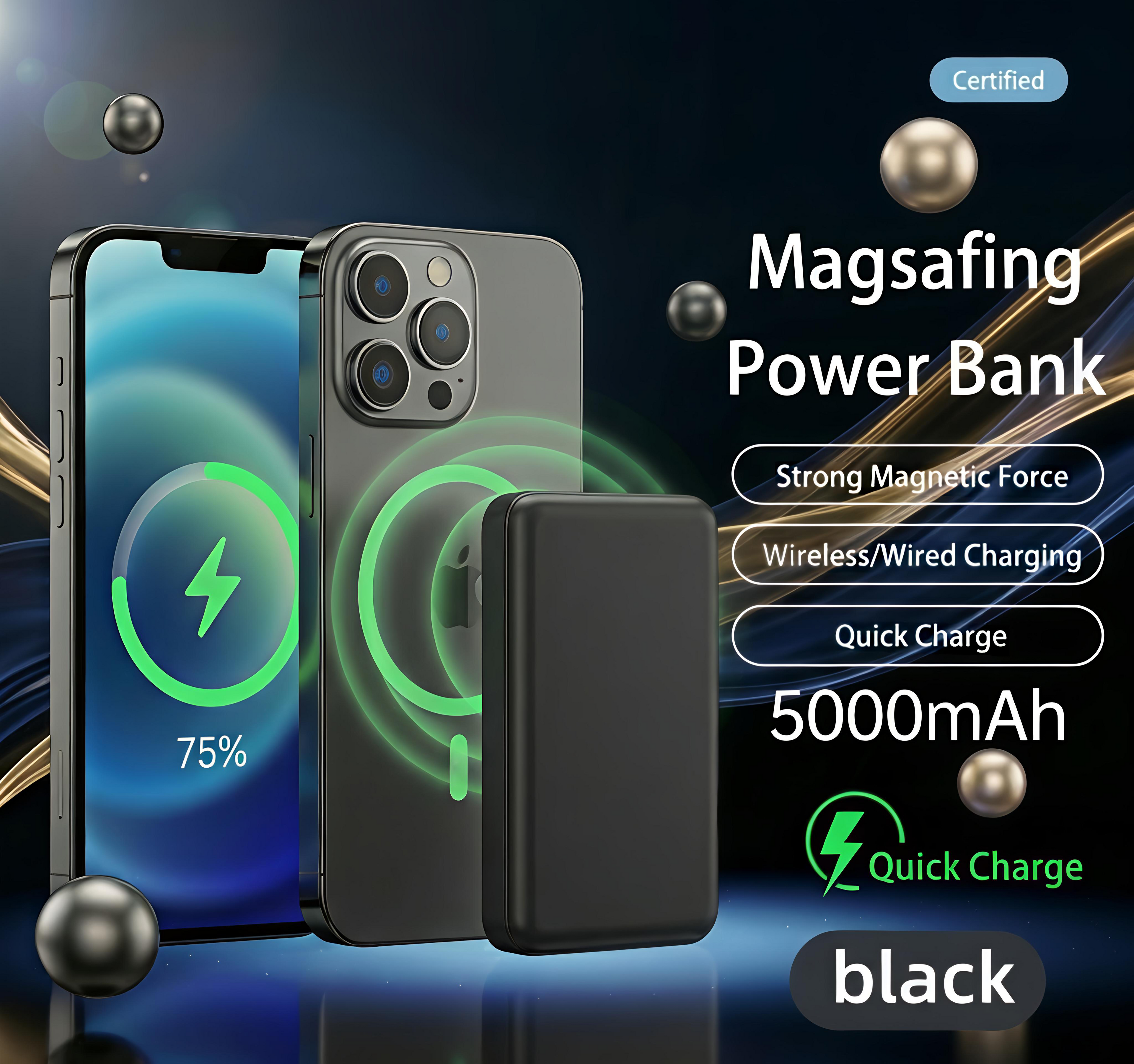 Magnetic Wireless Power Bank – 10000mAh Fast Charger