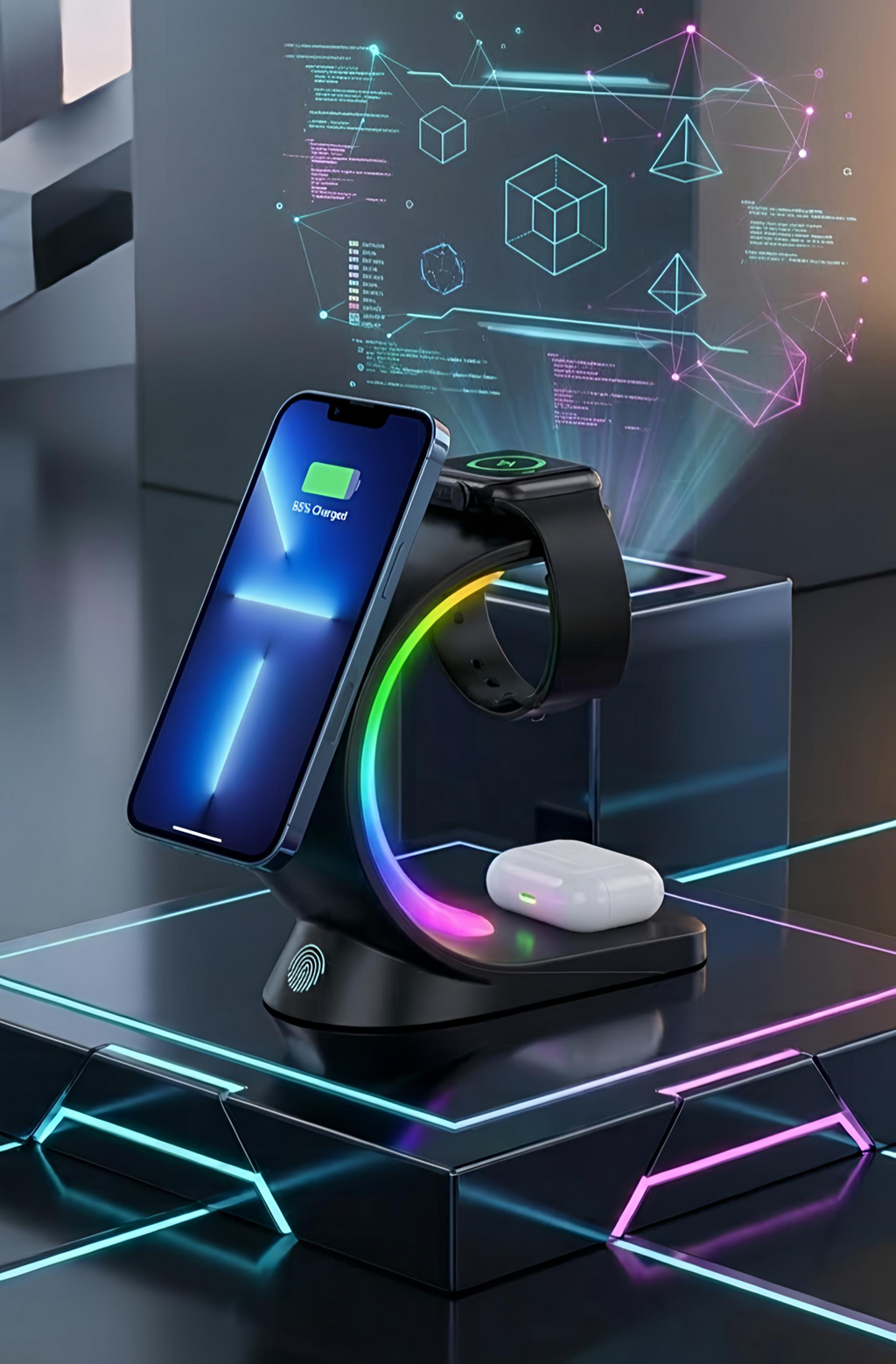 4-in-1 Magnetic Wireless Charging Station